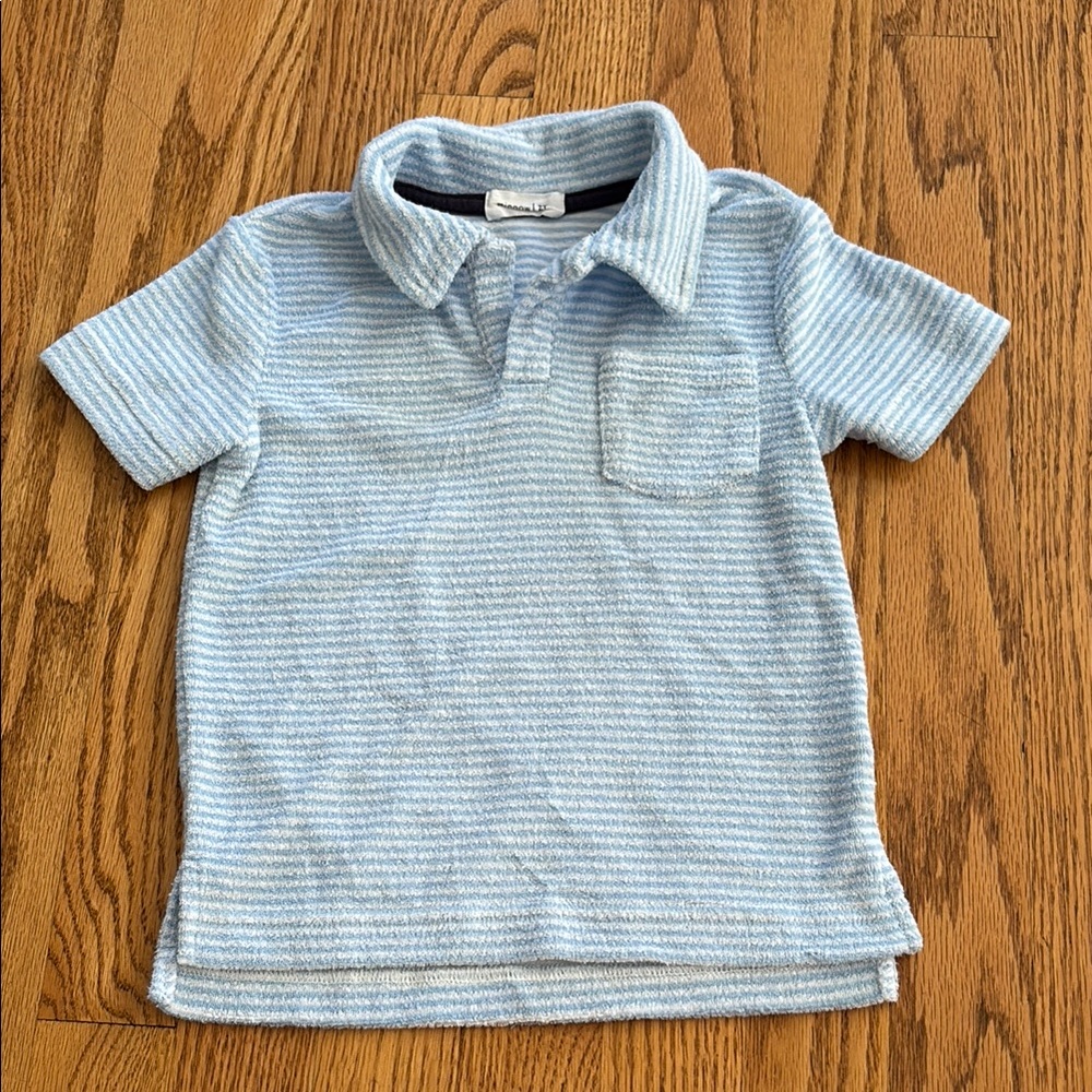Boys Minnow French Terry Polo